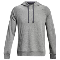 Bluzy sportowe męskie - Męska bluza Under Armour Rival Fleece Hoodie Rozmiar: L / Kolor: jasnoszary - miniaturka - grafika 1