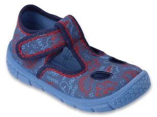 Kapcie dziecięce chłopięce domowe na rzepy granatowe Befado 630P016-25 - Buty dla chłopców Kapcie dziecięce chłopięce domowe na rzepy granatowe Befado 630P016-25 - Buty dla chłopców - miniaturka - grafika 1