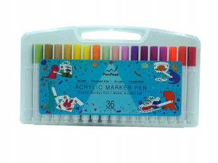 Markery Akrylowe do kamieni Pisaki Acrylic Marker Mazaki Zestaw 36 sztuk - Przybory szkolne - miniaturka - grafika 1