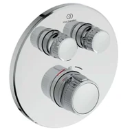 Baterie wannowe i prysznicowe - Ideal Standard CeraTherm Navigo - Podtynkowa termostatyczna bateria prysznicowa na 2 urządzenia, chrom A7296AA - miniaturka - grafika 1