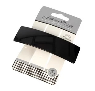 Top Choice Fashion Design Spinka do włosów automatyczna czarna-połysk (26331) 1szt - Ozdoby do włosów - miniaturka - grafika 1