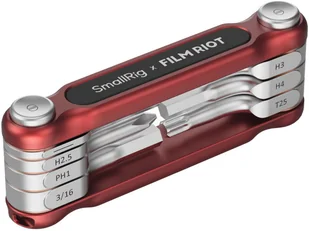 Smallrig 4811 Składany zestaw kluczy multitool 7-w-1, czerwony - Akcesoria fotograficzne - miniaturka - grafika 1