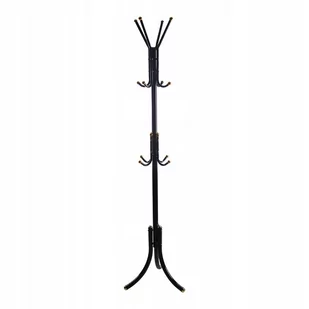 WIESZAK STOJĄCY STOJAK NA UBRANIA METALOWY CZARNY - Wieszaki i stojaki - miniaturka - grafika 1