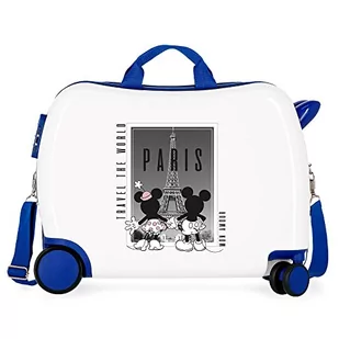 Disney Mickey i Minnie Travel the World Paris Walizka dziecięca Biały 50x39x20 cms Sztywne ABS Boczne zamknięcie szyfrowe. 34L 1, Paryż Biały, Talla única, walizka dziecięca - Walizki - miniaturka - grafika 1