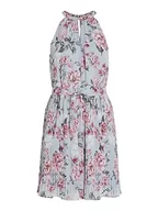 Sukienki - Vila Damska sukienka Vijuliette Plisse Short Dress/Bm/Dc, Kentucky Blue/Aop: kwiaty, 34 - miniaturka - grafika 1