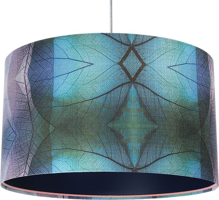 Lampa wisząca Lumes Granatowa lampa wisząca nad stół - S389-Kerva