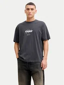 Koszulki męskie - Jack & Jones T-Shirt Club 12289868 Szary Relaxed Fit - miniaturka - grafika 1