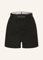 Spodenki damskie - Calvin Klein Szorty Od Piżamy 100% Cotton schwarz - miniaturka - grafika 1
