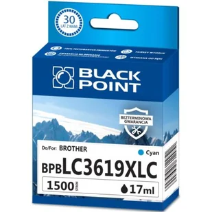 BlackPoint Tusz zgodny z Brother LC3619XLC Cyan produkcji Black Point 1500 stron BPBLC3619XLC - Tusze zamienniki - miniaturka - grafika 1