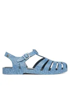 Sandały damskie - Melissa Sandały Melissa Possession Print Denim Ad M 36133 Niebieski - miniaturka - grafika 1