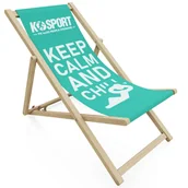 Leżaki ogrodowe - LEŻAK OGRODOWY K-SPORT NIEBIESKO/ZIELONY - miniaturka - grafika 1