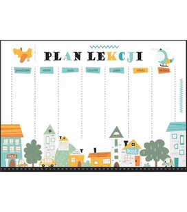 Plan lekcji małe miasteczko - Szkolne artykuły papiernicze - miniaturka - grafika 1