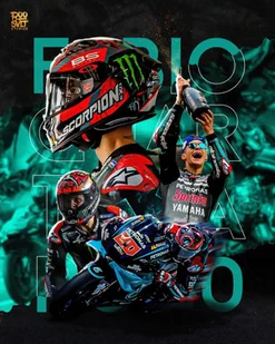PUZZLE Fabio Quartararo moto Motocykl A3 252 el z Nadrukiem + IMIĘ Pudełko - Puzzle - miniaturka - grafika 1