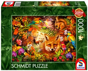 Schmidt, Puzzle PQ Kwiaty, futro i pióra, 1000 el. - Puzzle - miniaturka - grafika 1