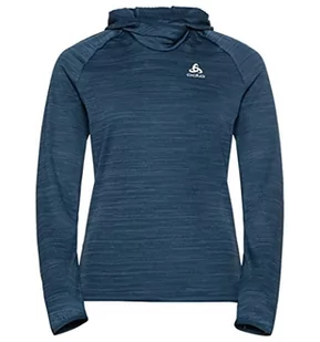 Odlo Damska bluza z kapturem Mid Layer Run Easy Warm Midlayer - Bluzy damskie - miniaturka - grafika 1