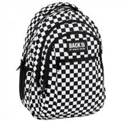 Plecaki szkolne i tornistry - Derform Plecak 3-komorowy Backup szachownica PLB6O94 - miniaturka - grafika 1