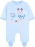 Pajacyki dla niemowląt - Niebieskie, polarowe śpioszki niemowlęce Myszka Mickey 12 m 80 cm - miniaturka - grafika 1