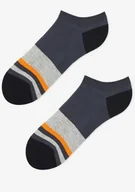 Skarpetki męskie - Męskie bawełniane stopki z paskami Footies Men Stripes Marilyn - miniaturka - grafika 1