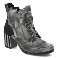 Botki damskie - Białe Botki Damskie Maciejka Codzienne Buty - miniaturka - grafika 1