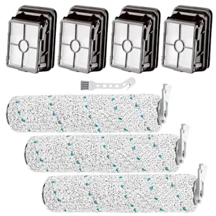 MIXEAL Części zamienne do odkurzacza Bissell CrossWave Cordless Max 2554 2590 2593 2596 seria próżniowa, 3 opakowania 2787 szczotka rolka 4 opakowania 1866 filtry próżniowe - Akcesoria do odkurzaczy - miniaturka - grafika 1