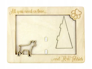 Rat Terrier ramka na zdjęcie z psem grawer - Ramki na zdjęcia Rat Terrier ramka na zdjęcie z psem grawer - Ramki na zdjęcia - miniaturka - grafika 1