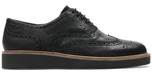 Półbuty damskie Clarks Baille Brogue czarne 41 - Półbuty damskie - miniaturka - grafika 1