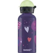 Shakery i bidony sportowe - Sigg Glow Heartballons 400 ml Czarny, Różowy, Fioletowy Aluminium, Drinking bottle - miniaturka - grafika 1