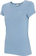 Bluzki damskie - Koszulka damska 4F denim H4L22 TSD350 32S-2XL - miniaturka - grafika 1