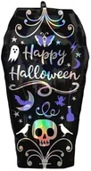 Halloween - Balon foliowy opalizujący Trumna na Halloween - 38 x 68 cm - 1 szt. - miniaturka - grafika 1