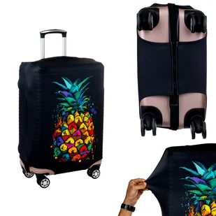 Pokrowiec Na Walizkę Podróżną Ochronny Etui Duży Ananas R. S - Akcesoria podróżnicze - miniaturka - grafika 1