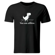 Koszulki męskie - GiTees, Koszulka męska, You Are Offline, Czarna, rozmiar M - miniaturka - grafika 1
