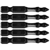 Bity - NEO Końcówka wkrętakowa Bity udarowe S2 50 mm PH1 5 szt 09-575 - miniaturka - grafika 1