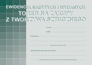 Ewidencja nabytych i wydanych toreb na...S-200-3 - Druki akcydensowe - miniaturka - grafika 1