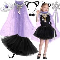 Stroje karnawałowe - Strój Kotek Księżniczka z akcesoriami Kostium Halloween - miniaturka - grafika 1