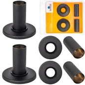 Grzejniki pokojowe - Zestaw maskujący 2 rozety czarne DIAMOND - miniaturka - grafika 1