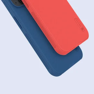 Wzmocnione etui do iPhone 15 Pro Max Nillkin Super Frosted Shield Pro - niebieskie - Etui i futerały do telefonów - miniaturka - grafika 9