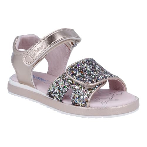Richter Buty dziecięce, dziewczęce sandały Romea, Salmon/Gold, 31, łososiowy złoty, 31 EU