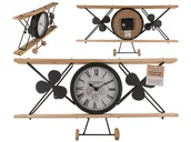 Zegary - Zegar Samolot, Retro XL, Drewniany - miniaturka - grafika 1