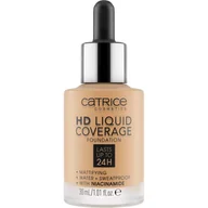 Podkłady do twarzy - Catrice Hd Liquid Coverage matujący podkład do twarzy 035 Natural Beige 30 ml - Podkład lub puder - miniaturka - grafika 1