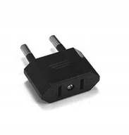 Gniazdka elektryczne - ADAPTER PRZEJŚCIÓWKA WTYCZKA USA - POLSKA CZARNA - miniaturka - grafika 1