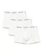 Spodenki damskie - Calvin Klein 3p Trunk Bokserki (szorty) Mężczyźni , Biały , XL - miniaturka - grafika 1
