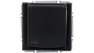 Gniazdka elektryczne - Schneider Electric Gniazdo pojedyncze Asfora z uziemieniem IP44 antracyt EPH2801671 - miniaturka - grafika 1