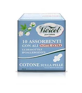 Podpaski - Vivicot Bio PODPASKI NA NOC ZE SKRZYDEŁKAMI, Z ORGANICZNEJ BAWEŁNY, BEZ CHLORU, 10 sztuk - VIVICOT PUROCOTONE - miniaturka - grafika 1