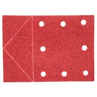 Materiały ścierne - Papier ścierny 115 x 160 mm, otwory, perforacja do odrywania, rzep, K80, 3 sztuki GRAPHITE - miniaturka - grafika 1