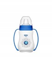 Kubki dla dzieci - WEE BABY KUBEK NIEKAPEK Z UCHWYTEM EVIL EYE 250ML - miniaturka - grafika 1