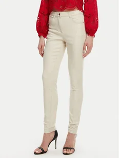 Morgan Jeansy 251-PEWELI Beżowy Slim Fit - Spodnie damskie - miniaturka - grafika 1