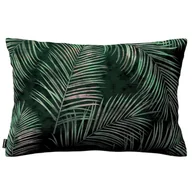 Poszewki na poduszki - Dekoria Poszewka Kinga na poduszkę prostokątną zielony w liście 60 × 40 cm Velvet 108-704-21 - miniaturka - grafika 1