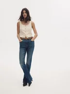 Paski - Reserved - Zamszowy pasek z klamrą - brązowy - miniaturka - grafika 1