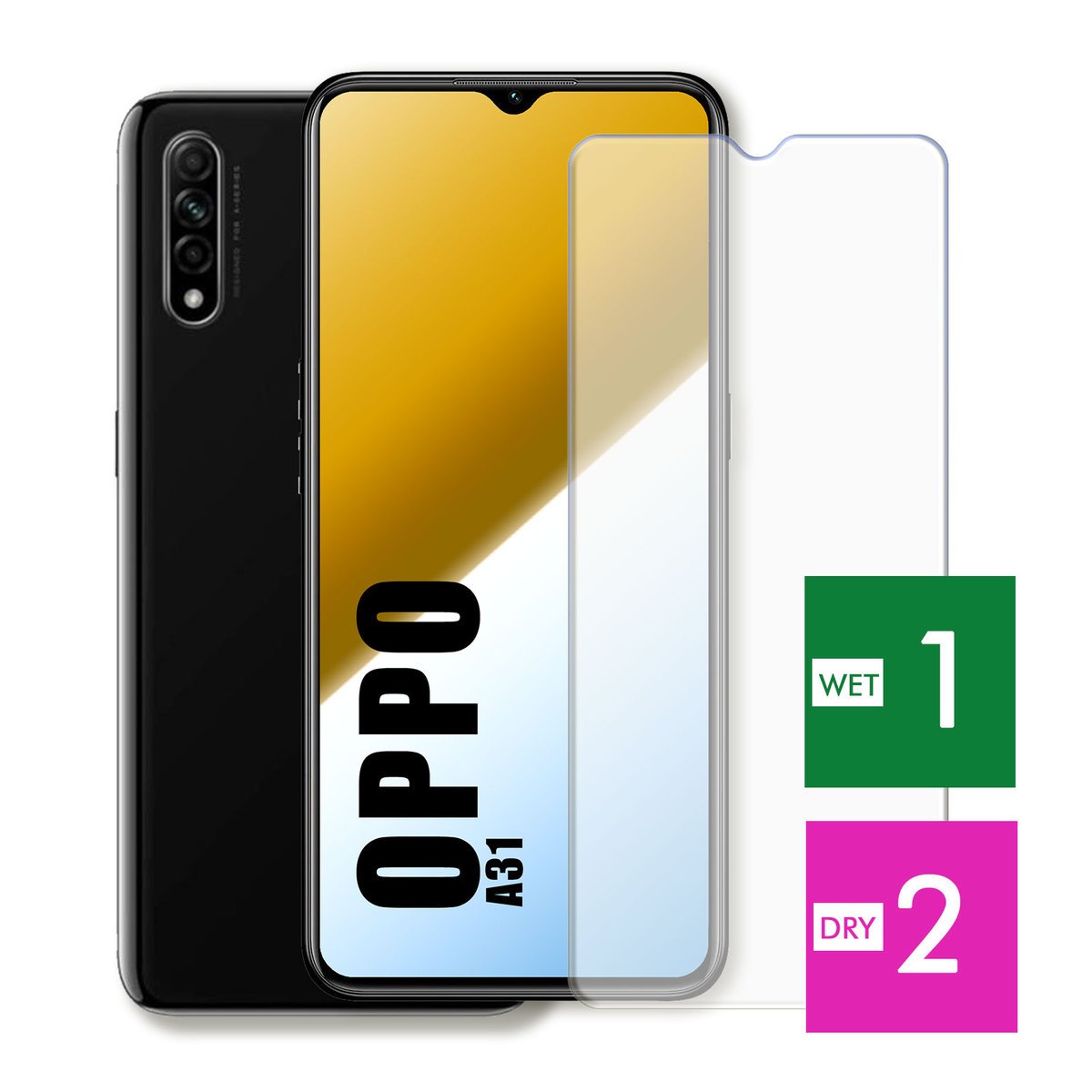 WZMOCNIONE SZKŁO DO OPPO A31 SZYBKA HARTOWANE 9H JAKOŚĆ