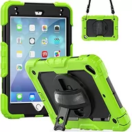 Etui do tabletów - Pad Mini 4/5 Case, wytrzymałe, odporne na uderzenia etui ochronne z uchwytem na długopis, obrotowym stojakiem, paskiem na rękę, paskiem do noszenia, etui ochronne do iPad Mini 4/5 - miniaturka - grafika 1